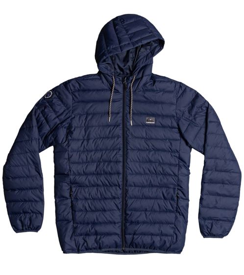 Piumino da uomo Quiksilver Scaly, giacca di transizione alla moda con cappuccio EQYJK03752 BYJ0 blu scuro