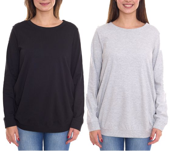 nueve 9 meses camisa de embarazo simple para mujer moda de maternidad gris o negro