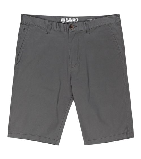 ELEMENT Howland Herren Chino-Shorts Freizeit-Hose mit seitlichen EingrifftaschenC1WKD1 ELP2 519 Dunkelgrau