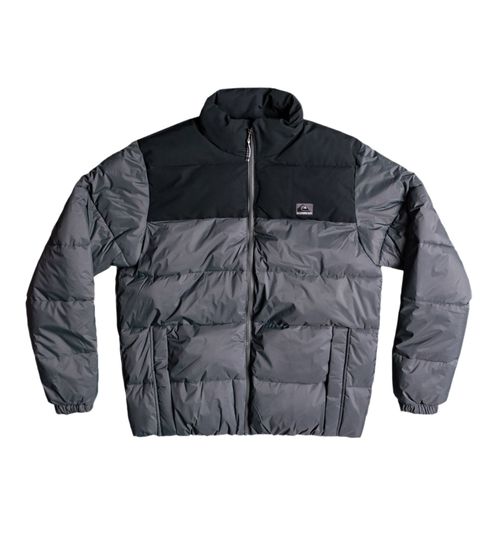 Quiksilver Wolf Shoulder Men's Winter Jacket with Taffeta Lining Outdoor Jacket EQYJK03899 KZM0 Grey/Black