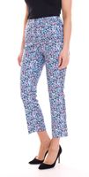 Pack of 2 Aniston CASUAL ladies 7/8 trousers casual summer trousers with floral pattern economy pack 17521410 Blue