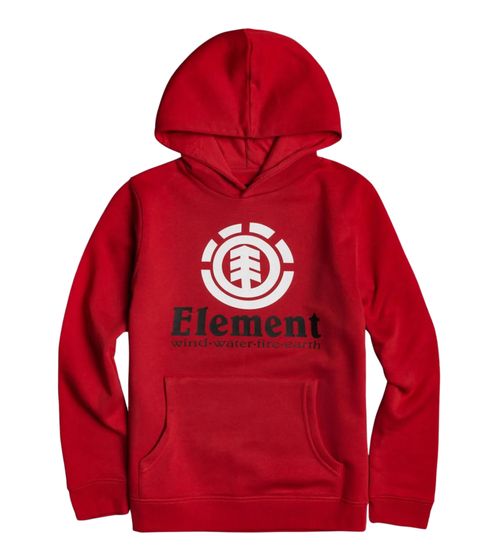 ELEMENT Felpa verticale per bambini con grande stampa frontale Maglione con cappuccio U2HOA6 ELF0 6761 rosso