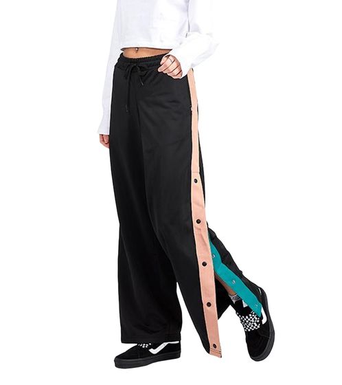 Vans California Native Track Pantalon de jogging femme avec pantalon de survêtement extravagant à fente latérale VNOA3Z7KBLK1 noir