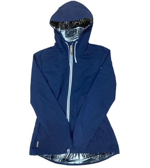 giacca di transizione da donna iriedaily Kishory, giacca alla moda per tutti i giorni con cappuccio 9690120-350 blu scuro