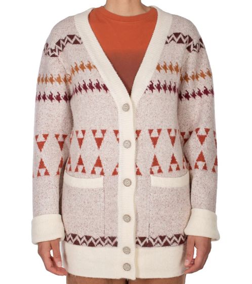 iriedaily Britty Knit cardigan da donna in cardigan vestibilità oversize 662D220-707 bianco