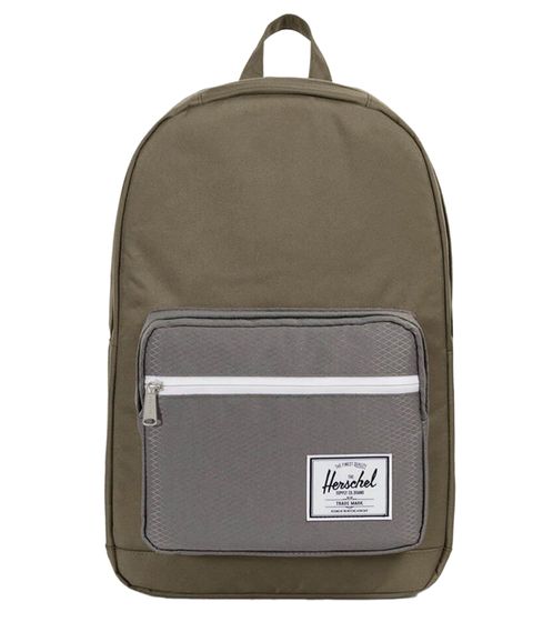 Herschel Pop Quiz mochila clásica con compartimento para portátil 10011-02134 22L Verde/Gris