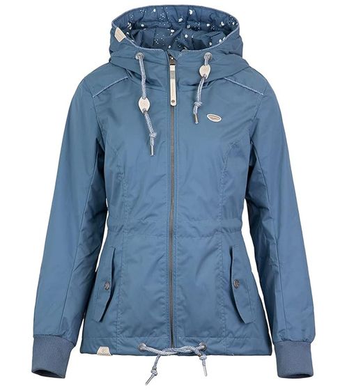 giacca sostenibile da donna ragwear Danka Transition, giacca funzionale ed elegante con cappuccio 2211-60017 2040 blu