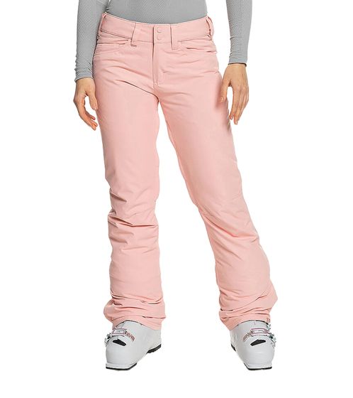 ROXY Backyard Damen Ski-Hose bequeme Schnee-Hose mit DryFlight-Technologie ERJTP03211 MGD0 Rosa