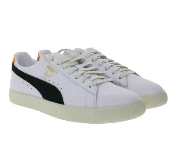 PUMA Clyde Base L sneaker homme chaussures de basket-ball rétro urbaines 399413 01 blanc/noir