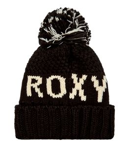 ROXY women's winter beanie cozy winter hat in a chunky cable knit design knitted hat bobble hat ERJHA03718 KVJ0 black