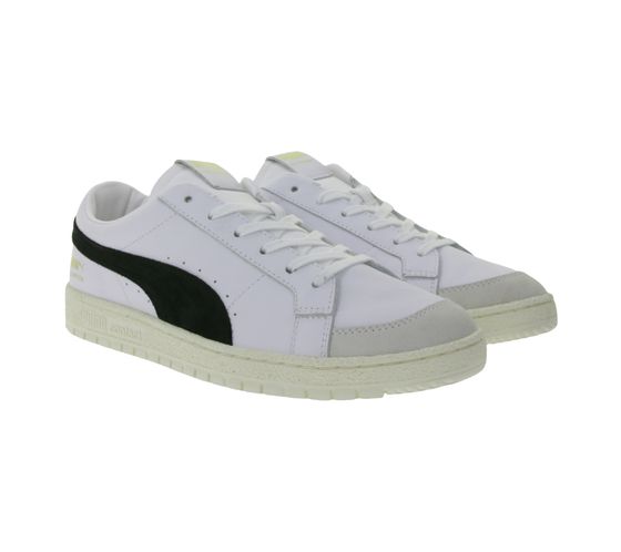 PUMA Ralph Sampson 70 Lo Premium Archive Men's Sneaker Low-Top Gymnastics Shoes Real Leather 374967 01 White/Black