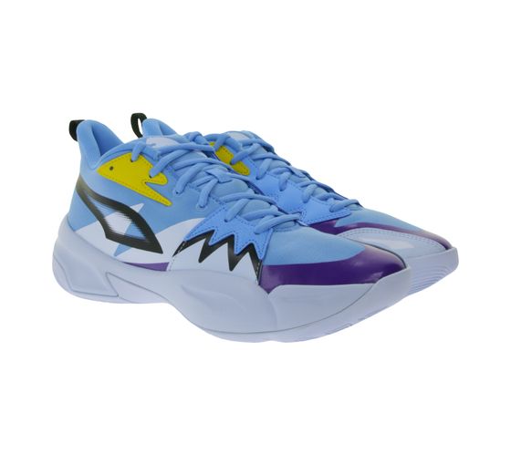 PUMA Genetics Chaussures de basket-ball pour hommes avec chaussures de sport ProFoam 379974 02 Bleu/Violet