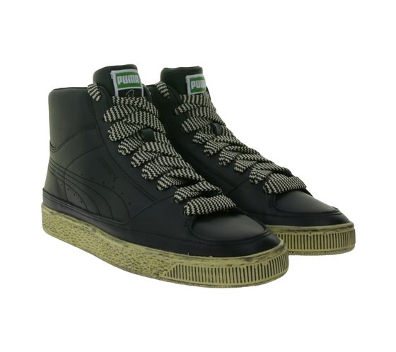 PUMA Rhuigi sneakers da uomo per tutti i giorni scarpe in vera pelle scarpe da ginnastica alte 382156 01 nero