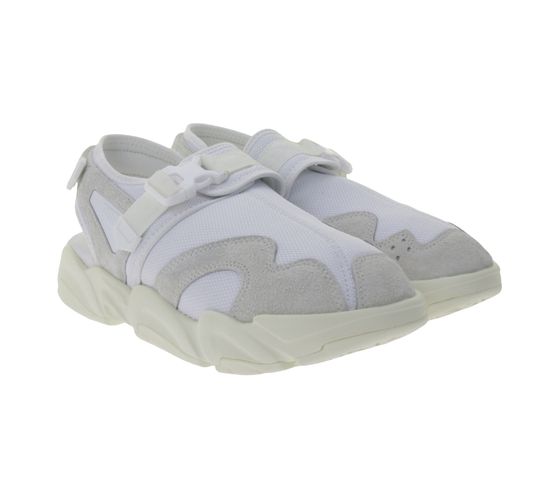 Sandalia PUMA TS-01 zapatos de verano para hombre con tecnología Trinomic y superposiciones de cuero real 396484 01 blanco