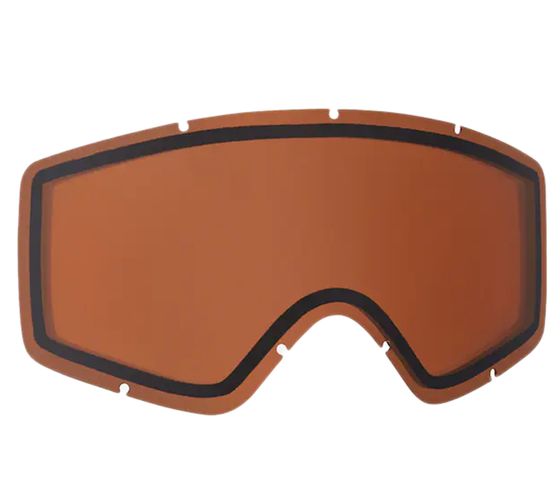 anon. SONAR Lentille de rechange pour Helix 2.0 avec technologie ZEISS Accessoires pour casque avec traitement anti-buée Accessoires de snowboard 20455100612 Orange/Rouge