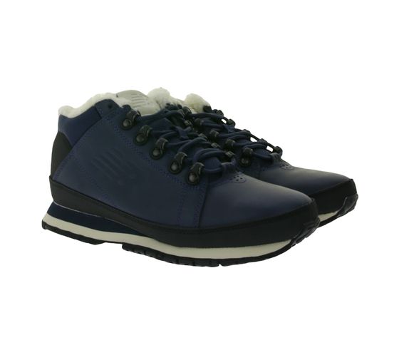 New Balance zapatos de cuero genuino zapatos impermeables de otoño botas deportivas con forro cálido H754LFN azul