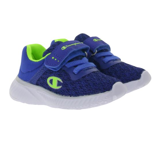 Champion Low Cut Softy Mesh B TD baskets pour enfants avec demi-chaussures en maille respirante pour tout-petits garçons S31978-S20-BS036 bleu