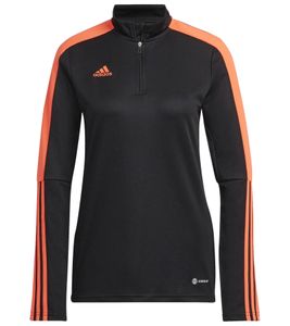 Sudadera de entrenamiento adidas Tiro LS de mujer con tecnología AEROREADY sudadera de media cremallera HU0319 negro