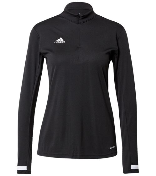 Sudadera de entrenamiento adidas T19 de mujer con tecnología AEROREADY sudadera de media cremallera DW6851 negro