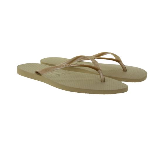 havaianas chanclas de moda con separador de dedos y logo estampado H. Slim Rose Gold