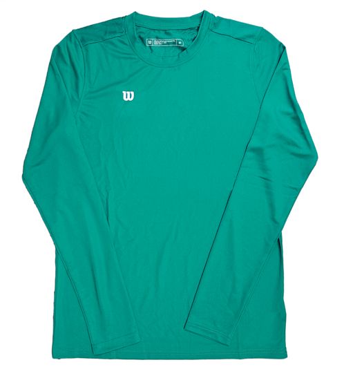 Maglia da allenamento pullover sportiva sostenibile da uomo Wilson a maniche lunghe OUT-BB-M-05/39 verde