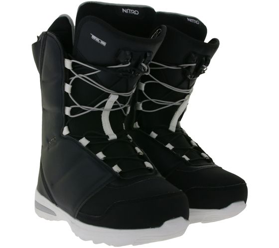 NITRO Flora TLS Damen Snowboard-Boots mit dämpfender Sohle Wintersport-Stiefel 1191-848459 Schwarz