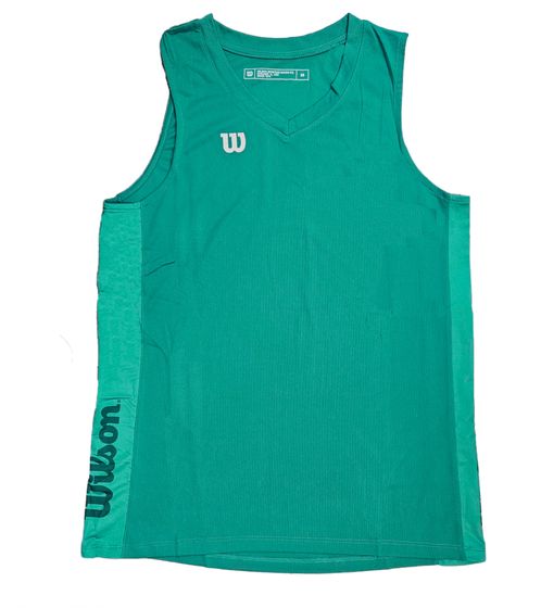 Wilson Herren nachhaltiges Tank-Top Trainings-Shirt mit V-Ausschnitt Sport-Shirt Fitness OUT-BB-M-01/39 Grün