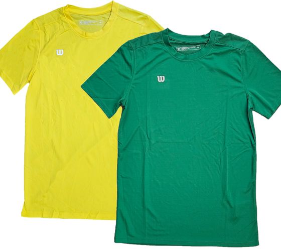 Camiseta deportiva sostenible para hombre Wilson camiseta de entrenamiento fitness OUT-BB-M-06 amarillo o verde