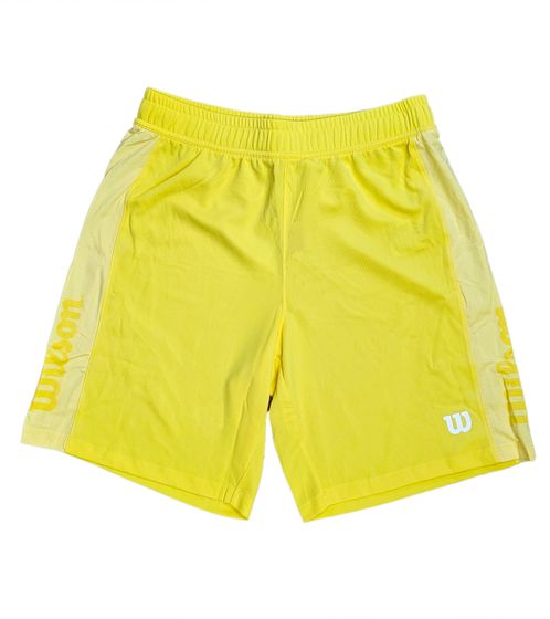 Pantaloncini sportivi sostenibili da uomo Wilson pantaloncini da allenamento pantaloni sportivi fitness OUT-BB-M-03/40 giallo