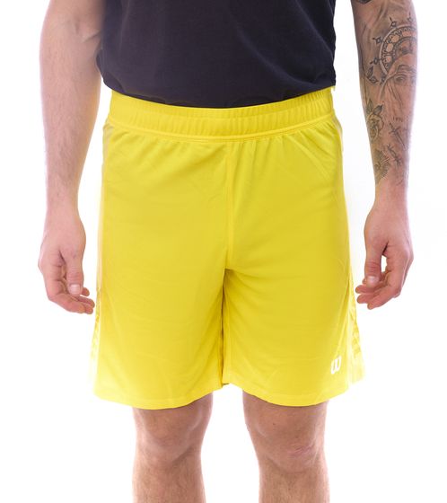 Wilson short de sport durable pour hommes short d'entraînement pantalon de sport fitness OUT-BB-M-03/40 jaune