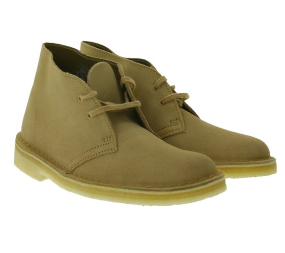 Clarks Originals Desert botines de mujer zapatos de ante atemporales bota 21621 00020 beige