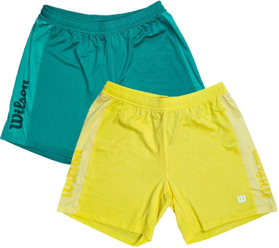 Pantalón corto deportivo sostenible para mujer Wilson pantalón corto de entrenamiento pantalón deportivo OUT-BB-W-03 verde o amarillo