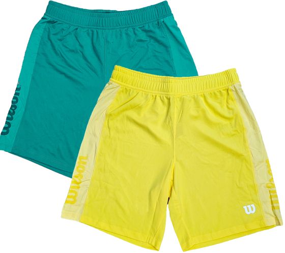 Wilson Herren nachhaltige Sport-Shorts Trainings-Shorts Sport-Hose Fitness OUT-BB-M-03 Grün oder Gelb