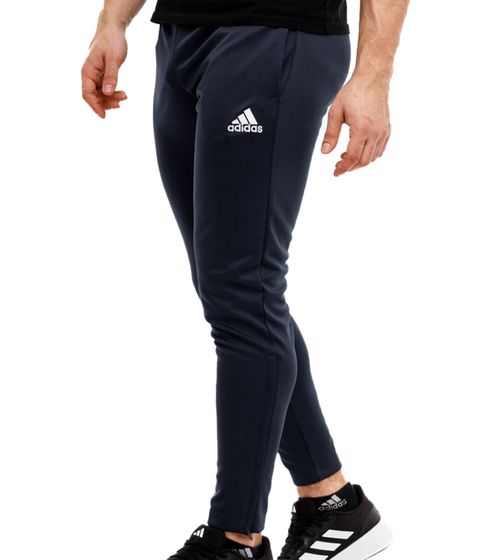 adidas Entrada 22 men's jogging pants, sustainable presentation pants with AEROREADY HC0333 dark blue