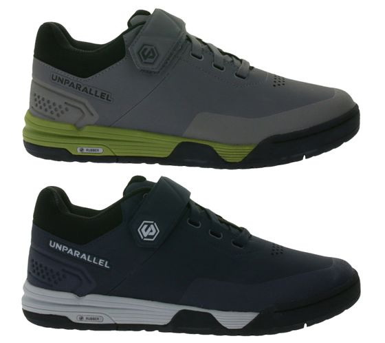 Scarpe da ciclismo da uomo UNPARALLEL Dust UP con suola in EVA Scarpe da MTB sneakers sportive che assorbono le vibrazioni con chiusura in velcro sport da bicicletta 291521 blu scuro/grigio o grigio/verde