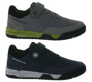 Scarpe da ciclismo da uomo UNPARALLEL Dust UP con suola in EVA Scarpe da MTB sneakers sportive che assorbono le vibrazioni con chiusura in velcro sport da bicicletta 291521 blu scuro/grigio o grigio/verde