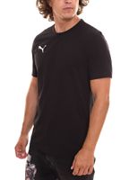 3er Pack Puma TeamGOAL 23 Casual Herren Baumwoll-Shirt mit Logo-Stickerei schlichtes T-Shirts 656578 Schwarz oder Grau