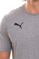 3er Pack Puma TeamGOAL 23 Casual Herren Baumwoll-Shirt mit Logo-Stickerei schlichtes T-Shirts 656578 Schwarz oder Grau