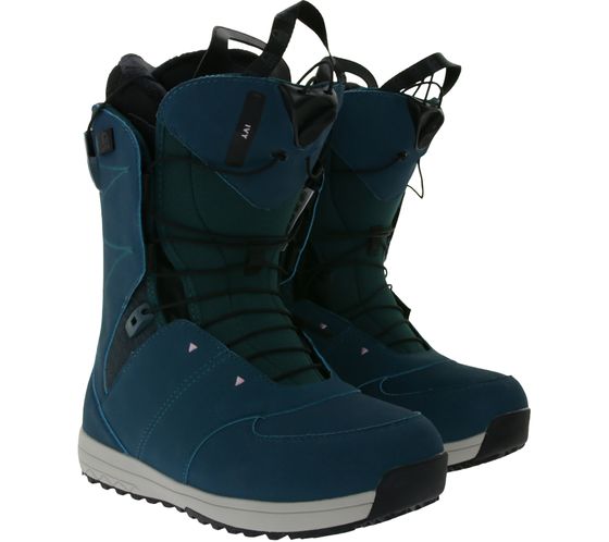 Scarponi da snowboard da donna Salomon Ivy con costruzione Fit To Ride scarpe sportive invernali L4043510024.5 Turchese