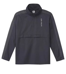 adidas Manoles Veste en coton pour homme avec grand imprimé dans le dos Coupe-vent Veste de skateboard Slip Jacket EC8682 Noir