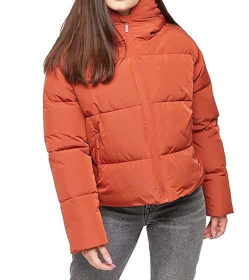 MAZINE Dana women's puffer jacket stylish winter jacket with logo lettering on the chest 21331449 Orange