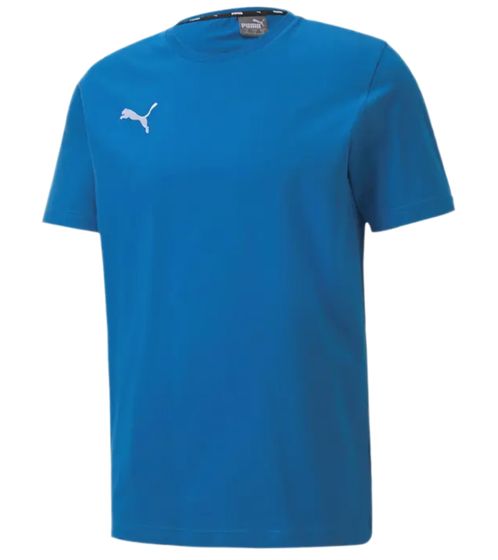 Maglia sportiva da bambino PUMA TeamGoal 23 in cotone con toppa logo T-shirt 656709 02 azzurro