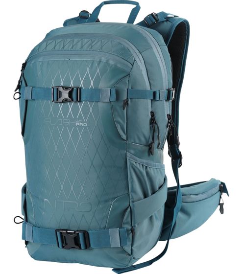 NITRO Slash 25 Pro everyday backpack ergonomic 25 liter hiking backpack made of Bluesign® certified material 878044-113 turquoise