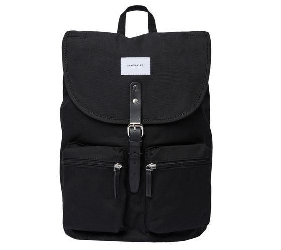 SANDQVIST Roald everyday backpack 16 liters leisure bag with laptop compartment SQA531 black