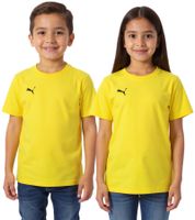 PUMA TeamGoal 23 Jungen & Mädchen Sport-Shirt Baumwoll-Shirt mit Logo-Patch T-Shirt 656709 07 Gelb