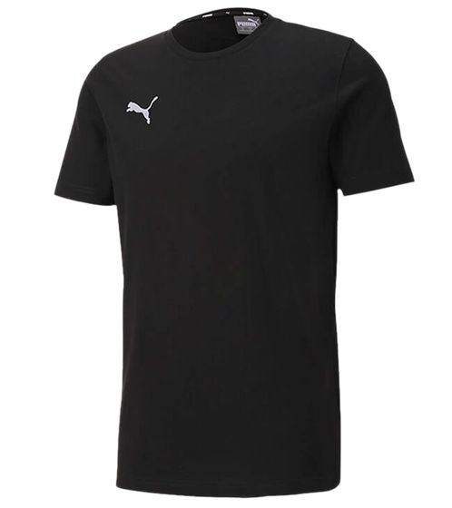 PUMA TeamGoal 23 Boys & Girls Sports Shirt Cotton Shirt with Logo Patch T-Shirt 656709 03 Black