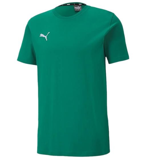 PUMA TeamGoal 23 Camiseta deportiva para niños y niñas Camiseta de algodón con parche con logo 656709 05 Verde