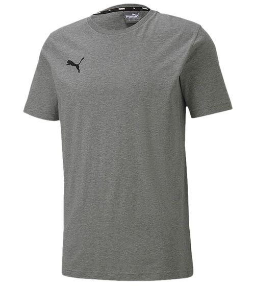 PUMA TeamGoal 23 Boys & Girls Sports Shirt Cotton Shirt with Logo Patch T-Shirt 656709 33 Grey