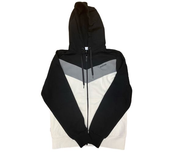 MAZINE Banham Heavy Zipper sudadera vegana para hombre Chaqueta de transición aprobada por PETA 22102808/221082 negro/gris/blanco