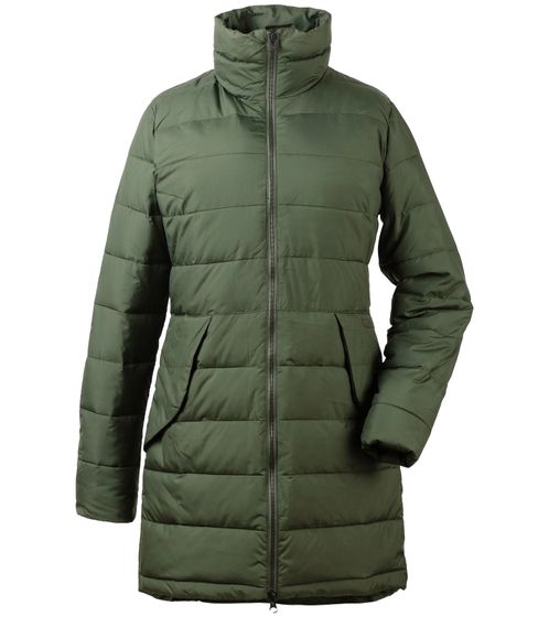 DIDRIKSONS Hildur Abrigo acolchado para mujer Chubasquero moderno Chaqueta de invierno 542248-00-0004 FW19 verde